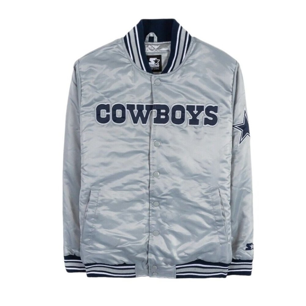 Starter Dallas Cowboys Classic Satin Varsity Jacket